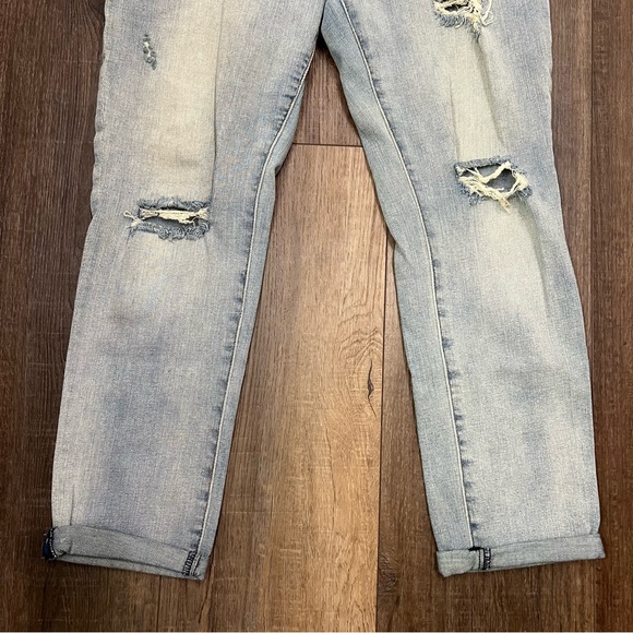 Kut from the Kloth Catherine Boyfriend Jeans Size 8 Womens Distressed Stretch - Picture 4 of 12